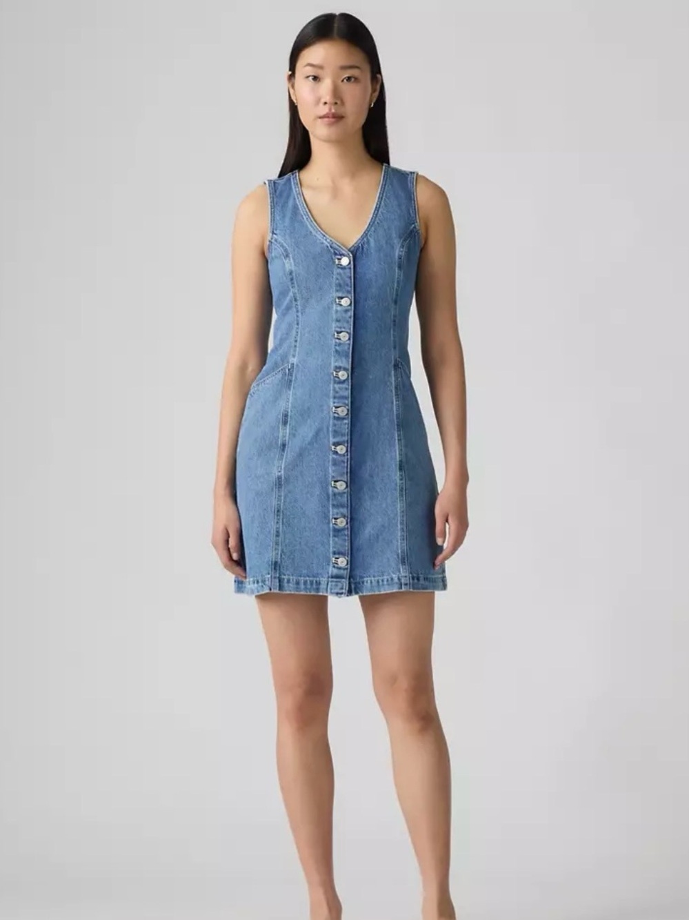 Levi's Sleeveless Denim Mini Dress